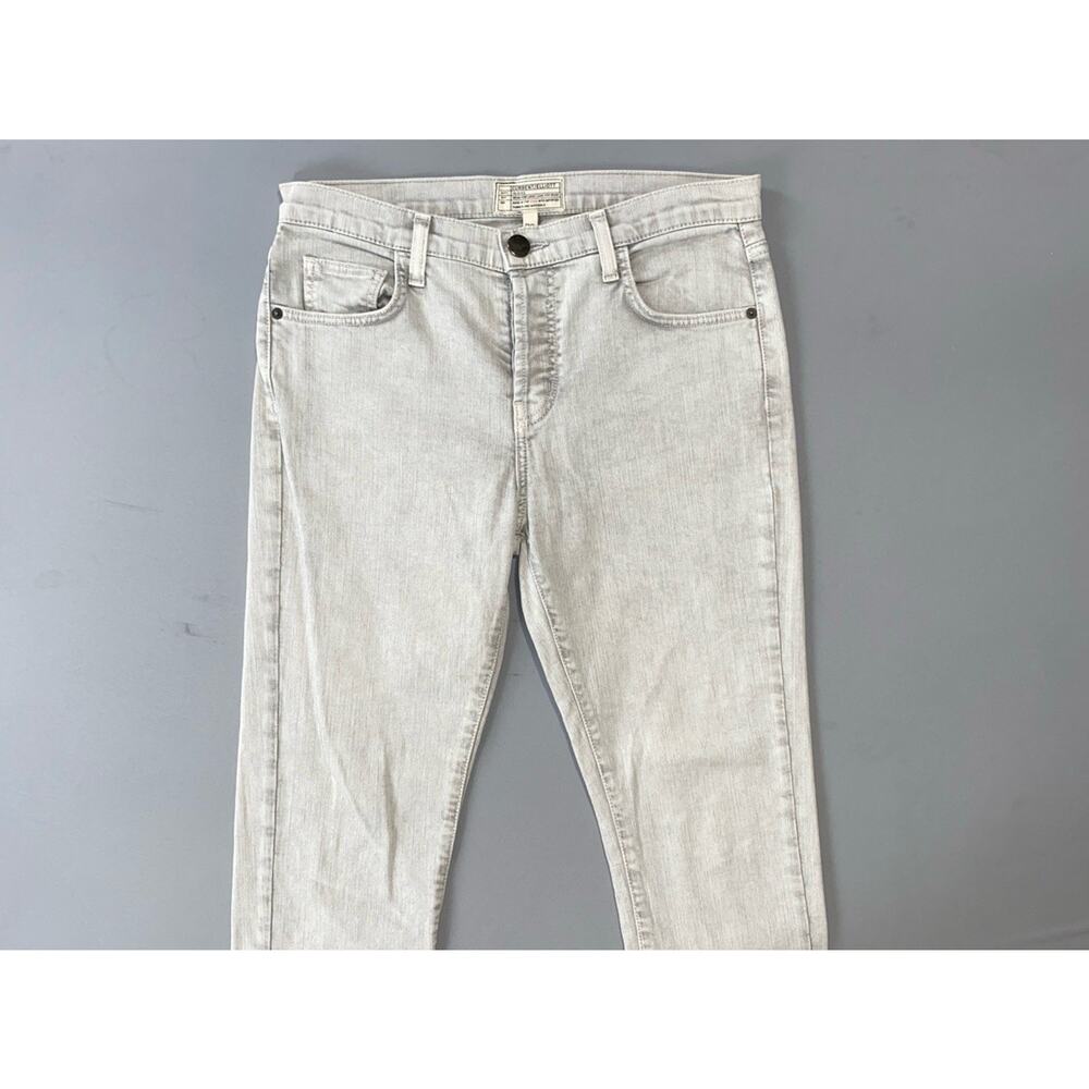 Current/Elliott 'The Slouchy Skinny' Button Fly Boyfriend Jeans in Soft Gray. 26